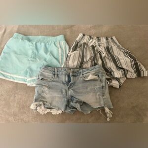 Bundle of 3 girls youth large shorts